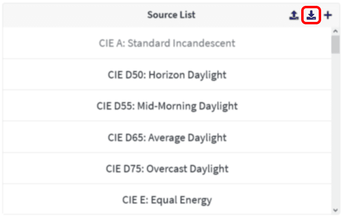 download custom sources as JSON