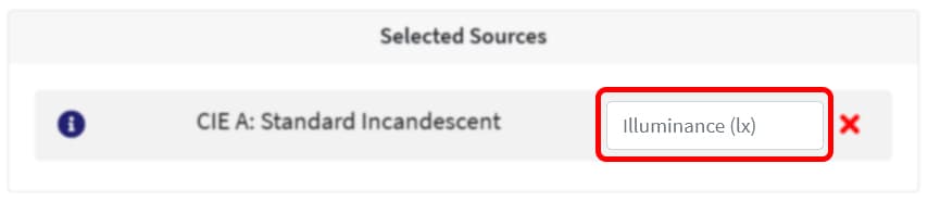 illuminance input
